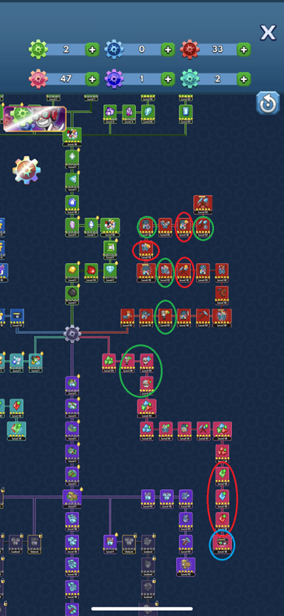 Research tree priorities for Fire and Dawn continents